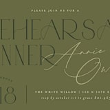 "Annie" - Rehearsal Dinner Invitations in Sage by Stephanie Hawkes - Detail
