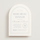 "Classic Edge" - Rehearsal Dinner Invitations in Sky by Kristen Smith - Front