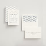 "Classic Edge" - Rehearsal Dinner Invitations in Sky by Kristen Smith - Assembled