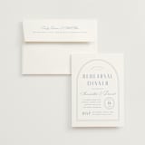"Classic Edge" - Rehearsal Dinner Invitations in Sky by Kristen Smith - Invitation with Envelope