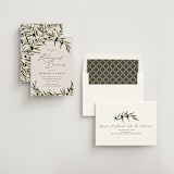 "Olivier" - Rehearsal Dinner Invitations in Creme by Kate Ahn - Assembled