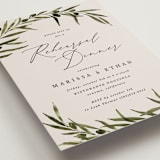 "Olivier" - Rehearsal Dinner Invitations in Creme by Kate Ahn - Detail
