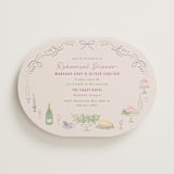"Dining" - Rehearsal Dinner Invitations in Grape by Elly - Front