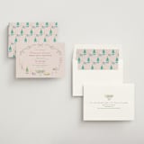 "Dining" - Rehearsal Dinner Invitations in Grape by Elly - Assembled
