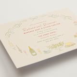 "Dining" - Rehearsal Dinner Invitations in Olive by Elly - Detail