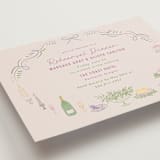 "Dining" - Rehearsal Dinner Invitations in Grape by Elly - Detail