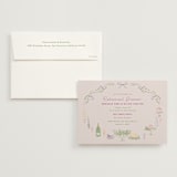 "Dining" - Rehearsal Dinner Invitations in Grape by Elly - Invitation with Envelope