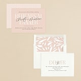 "Modern Type" - Rehearsal Dinner Invitations in Dusty Rose by Creo Study - Assembled