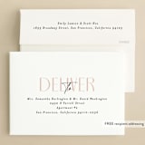 "Modern Type" - Rehearsal Dinner Invitations in Dusty Rose by Creo Study - FREE Recipient Addressing