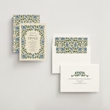 "birdies" - Rehearsal Dinner Invitations in Bluebird by Jen Owens - Assembled