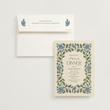 "birdies" - Rehearsal Dinner Invitations in Bluebird by Jen Owens - Invitation with Envelope