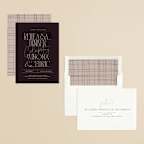 "Chourico" - Rehearsal Dinner Invitations in Onyx by chocomocacino - Assembled