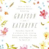 "flowering" - Rehearsal Dinner Invitations in Summer by Anastasia Makarova - Close-Up