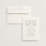 "Crisp" - Rehearsal Dinner Invitations in Frost by Creo Study - Invitation with Envelope