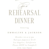 "Traditional Rehearsal Dinner" - Rehearsal Dinner Invitations in Quartz by Joanna Griffin - Detail