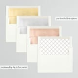 "Traditional Rehearsal Dinner" - Rehearsal Dinner Invitations in Quartz by Joanna Griffin - Envelope Liner Options