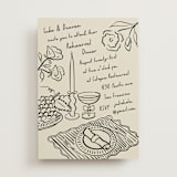 "À table!" - Rehearsal Dinner Invitations in Ink by Claire - Front