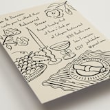 "À table!" - Rehearsal Dinner Invitations in Ink by Claire - Detail