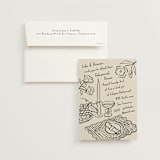 "À table!" - Rehearsal Dinner Invitations in Ink by Claire - Invitation with Envelope