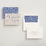 "Casualized" - Rehearsal Dinner Invitations in Sky by Inkblot Design - Assembled