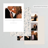 "Sketched Dinner" - Rehearsal Dinner Invitations in Mist by Petra Kern - Back of Card Options