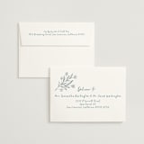 "Sketched Dinner" - Rehearsal Dinner Invitations in Mist by Petra Kern - FREE Recipient Addressing