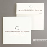 "Round" - Rehearsal Dinner Invitations in Midnight by Gwen Bedat - FREE Recipient Addressing