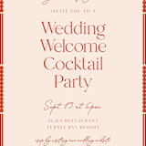 "Havana" - Rehearsal Dinner Invitations in Chili by Inkblot Design - Detail