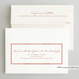 "Havana" - Rehearsal Dinner Invitations in Chili by Inkblot Design - FREE Recipient Addressing