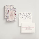 "Romantic night" - Rehearsal Dinner Invitations in Wine by Cass Loh - Assembled