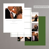 "Woodland Lorel" - Rehearsal Dinner Invitations in Cloud by Baumbirdy - Back of Card Options