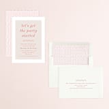 "Party Started" - Rehearsal Dinner Invitations in Flamingo by Kaydi Bishop - Assembled