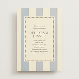 "Tailored Frame" - Rehearsal Dinner Invitations in Champagne by Baumbirdy - Front