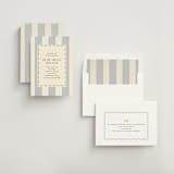 "Tailored Frame" - Rehearsal Dinner Invitations in Champagne by Baumbirdy - Assembled
