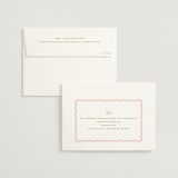 "Tailored Frame" - Rehearsal Dinner Invitations in Peony by Baumbirdy - FREE Recipient Addressing
