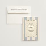 "Tailored Frame" - Rehearsal Dinner Invitations in Champagne by Baumbirdy - Invitation with Envelope