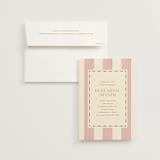 "Tailored Frame" - Rehearsal Dinner Invitations in Peony by Baumbirdy - Invitation with Envelope
