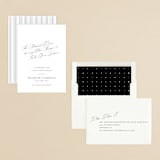 "Scripts" - Rehearsal Dinner Invitations in Salt by Stephanie Hawkes - Assembled