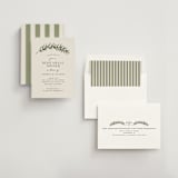 "Rosemary sprig" - Rehearsal Dinner Invitations in Rosemary by Erin Deegan - Assembled