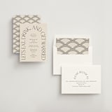 "Eat Drink Get Married" - Rehearsal Dinner Invitations in Ivory by Amy Payne - Assembled