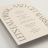 "Eat Drink Get Married" - Rehearsal Dinner Invitations in Ivory by Amy Payne - Detail