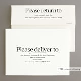 "Stay for Cake" - Rehearsal Dinner Invitations in Cloud by Jackie Crawford - FREE Recipient Addressing