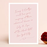 "Ink scribble" - Rehearsal Dinner Invitations in Rosebud by Adelyn T. - Front
