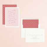 "Ink scribble" - Rehearsal Dinner Invitations in Rosebud by Adelyn T. - Assembled