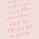 "Ink scribble" - Rehearsal Dinner Invitations in Rosebud by Adelyn T. - Detail