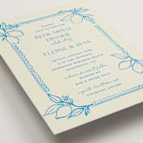 "Mediterraneo" - Rehearsal Dinner Invitations in Ocean by Pati Cascino - Detail