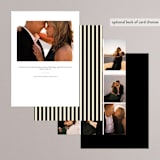"Classic Initials" - Rehearsal Dinner Invitations in Midnight by mo kelley - Back of Card Options