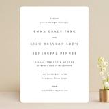 "A Thousand Years" - Rehearsal Dinner Invitations in Classic White by Design Lotus - Front