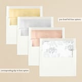 "A Thousand Years" - Rehearsal Dinner Invitations in Classic White by Design Lotus - Envelope Liner Options