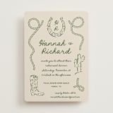 "Western" - Rehearsal Dinner Invitations in Lasso by Claudia Orengo - Front